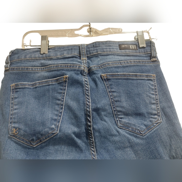 Kut from the Kloth Brigitte Ankle Skinny Jeans Pearl Details Women's Size 8 GUC - Picture 3 of 8